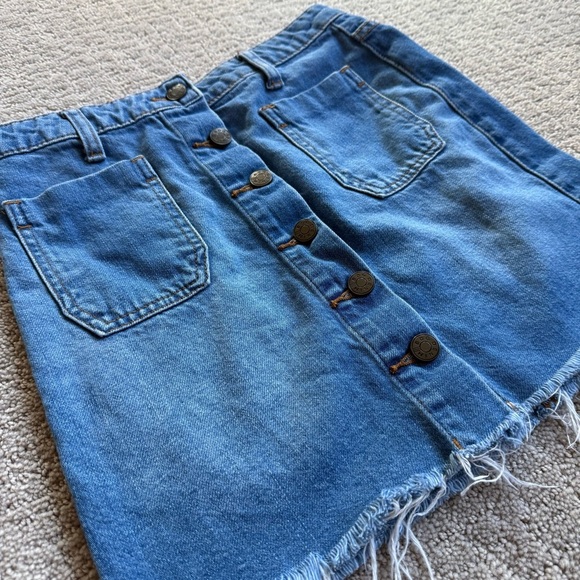 BDG Denim Button-Front Skirt - Picture 3 of 6